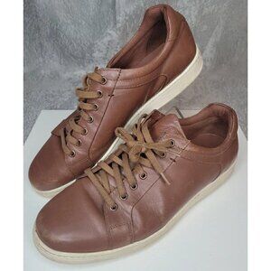 Cole Haan C28011 Men's Brown Leather Shapley II Lace Up Sneakers Sz 9.5 M Tennis